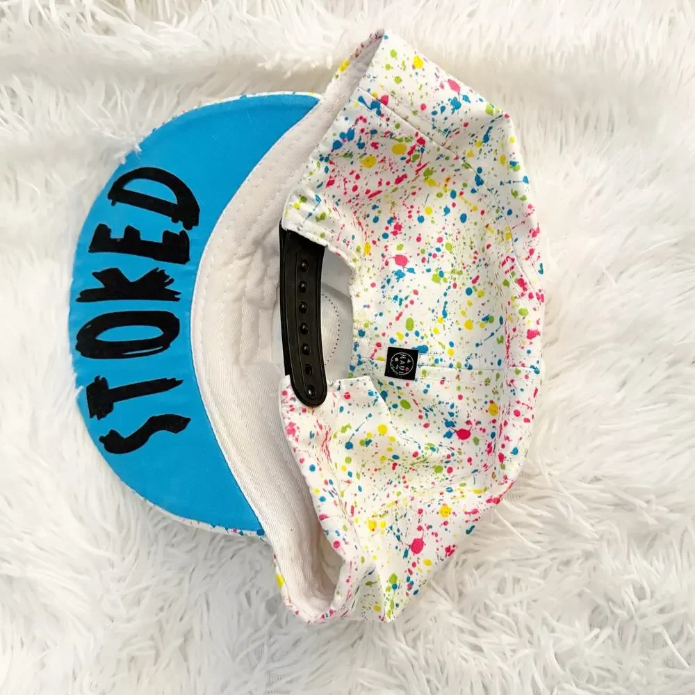 MAUI AND SONS | Vintage 90s Paint Splatter Snapback Baseball Hat Cap
